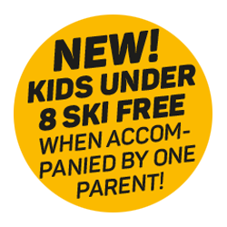 Kids under 8 ski free